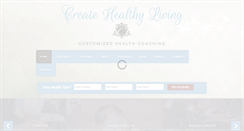 Desktop Screenshot of createhealthyliving.com